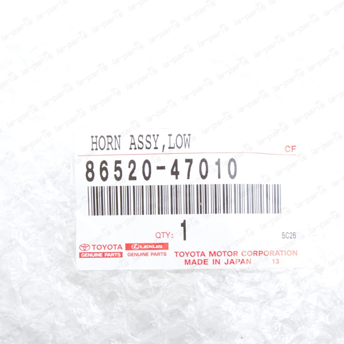 Genuine Toyota Corolla Prius V Highlander Scion tC xB Low Note Horn 86520-47010