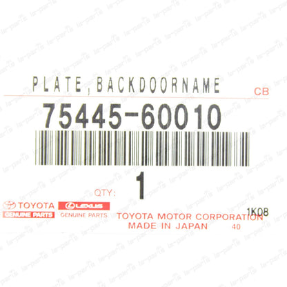 New Genuine Toyota Land Cruiser LX470 GX470 Rear Backdoor V8 Emblem 75445-60010