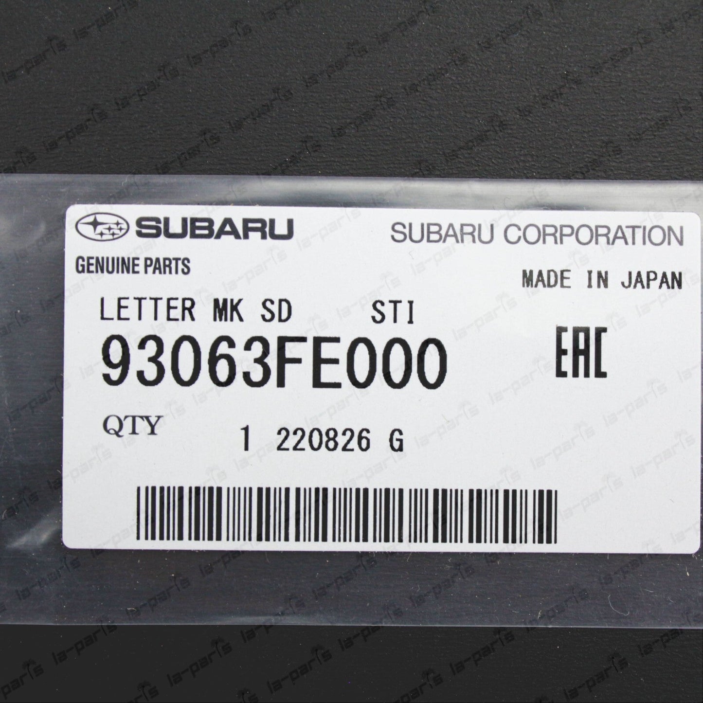 New Genuine Subaru 2004 Impreza WRX STi GDB Side Front Door STi Decals Stickers