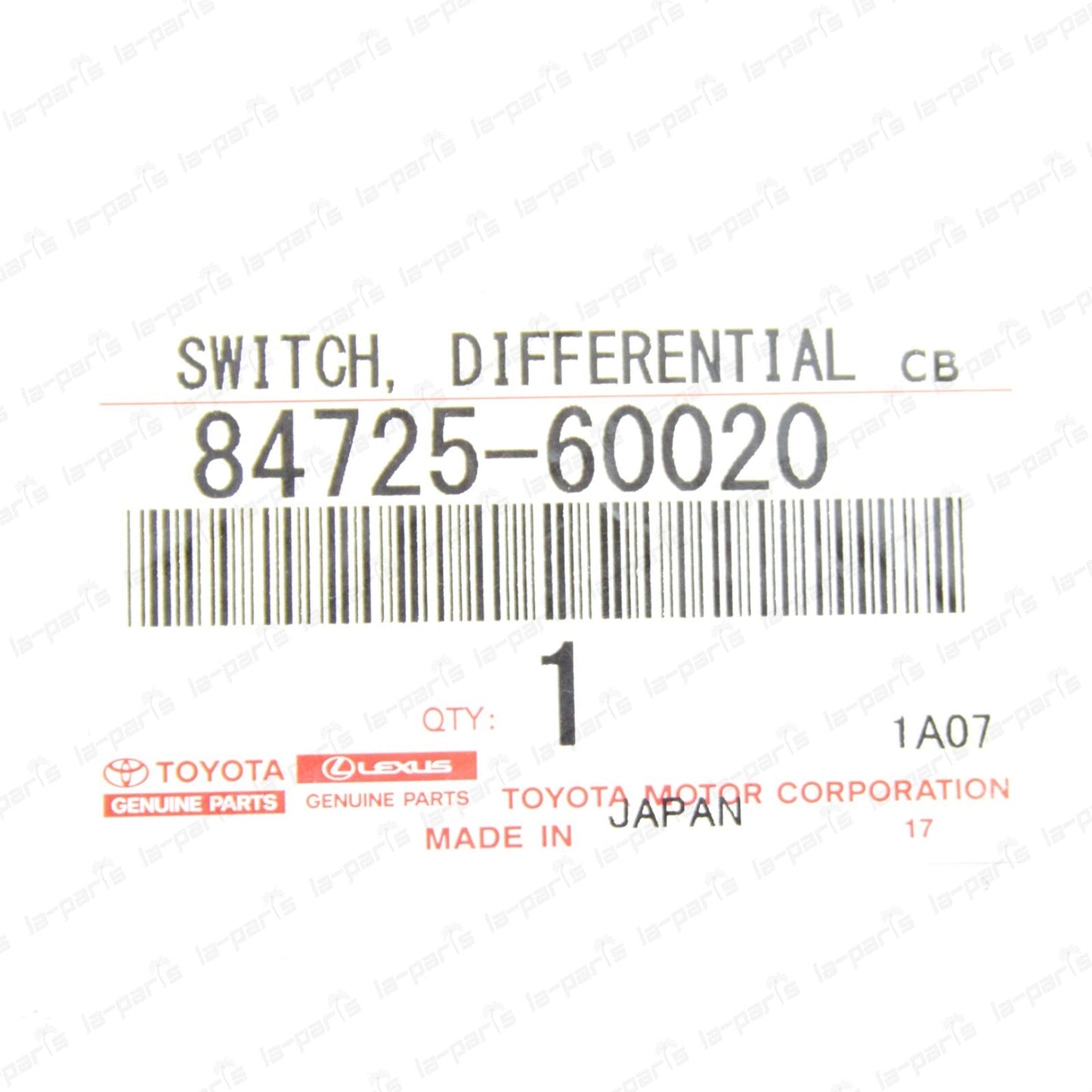 NEW GENUINE FOR TOYOTA LC LEXUS LX450 DIFFERENTIAL LOCK SWITCH 84725-60020
