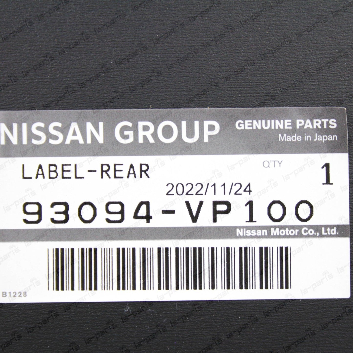 New Genuine Nissan 90-00 300ZX Fairlady Z Z32 JDM Rear Decal Silver 93094-VP100