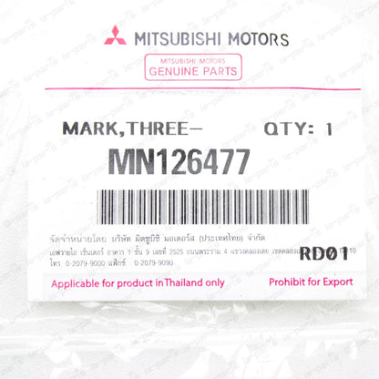 New Genuine Mitsubishi 04-07 Lancer Rear Emblem Badge Triple Diamond MN126477