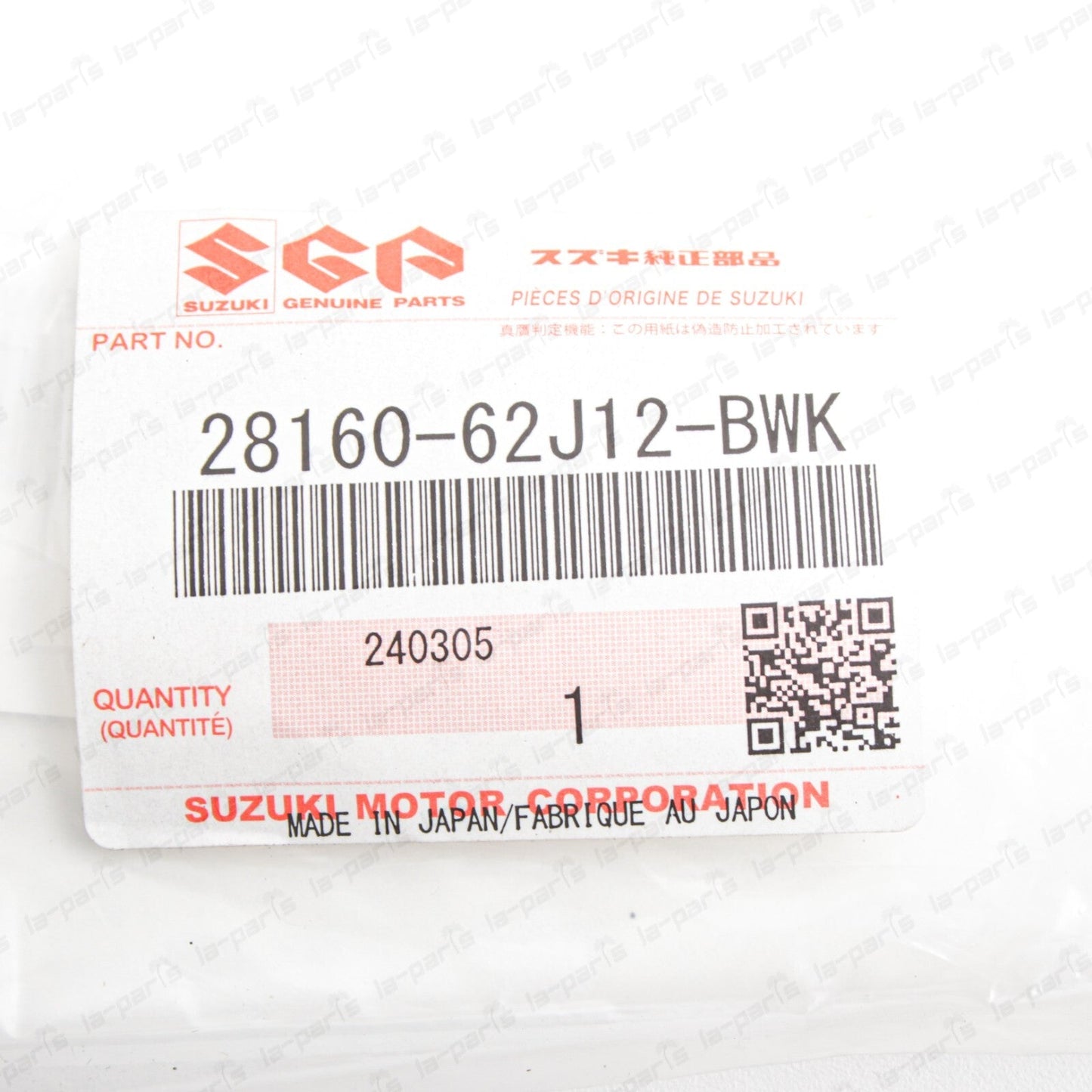New Genuine OEM Suzuki Grand Vitara SX4 Swift Jimny Shift Knob 28160-62J12-BWK