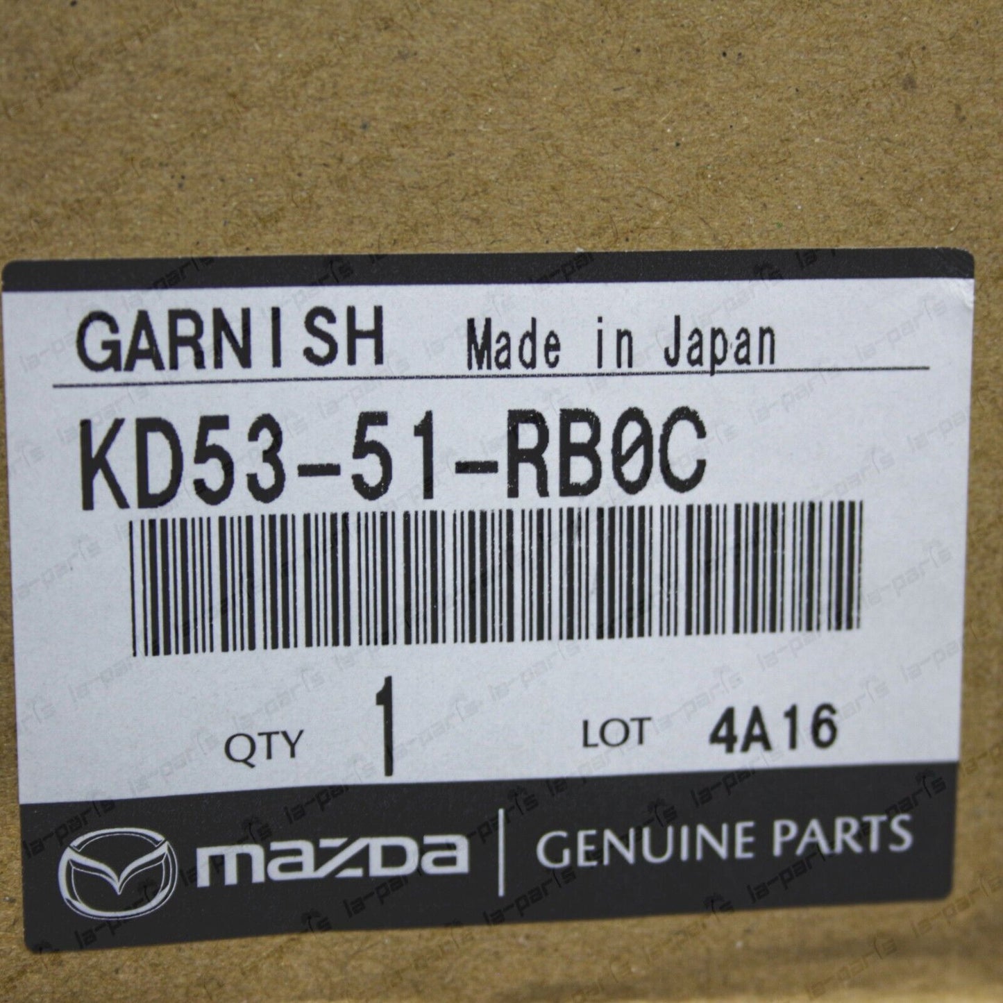 New Genuine OEM Mazda 2013-2016 CX-5 Front Driver Door Molding KD53-51-RB0C