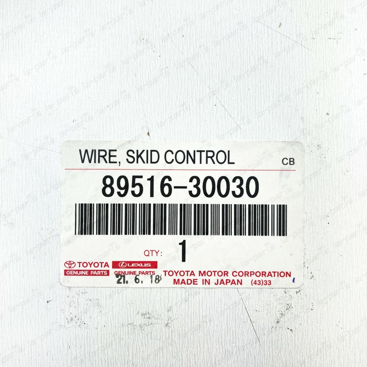 GENUINE TOYOTA GS350 IS250 IS350 LEFT ABS SKID CONTROL SENSOR WIRE 89516-30030