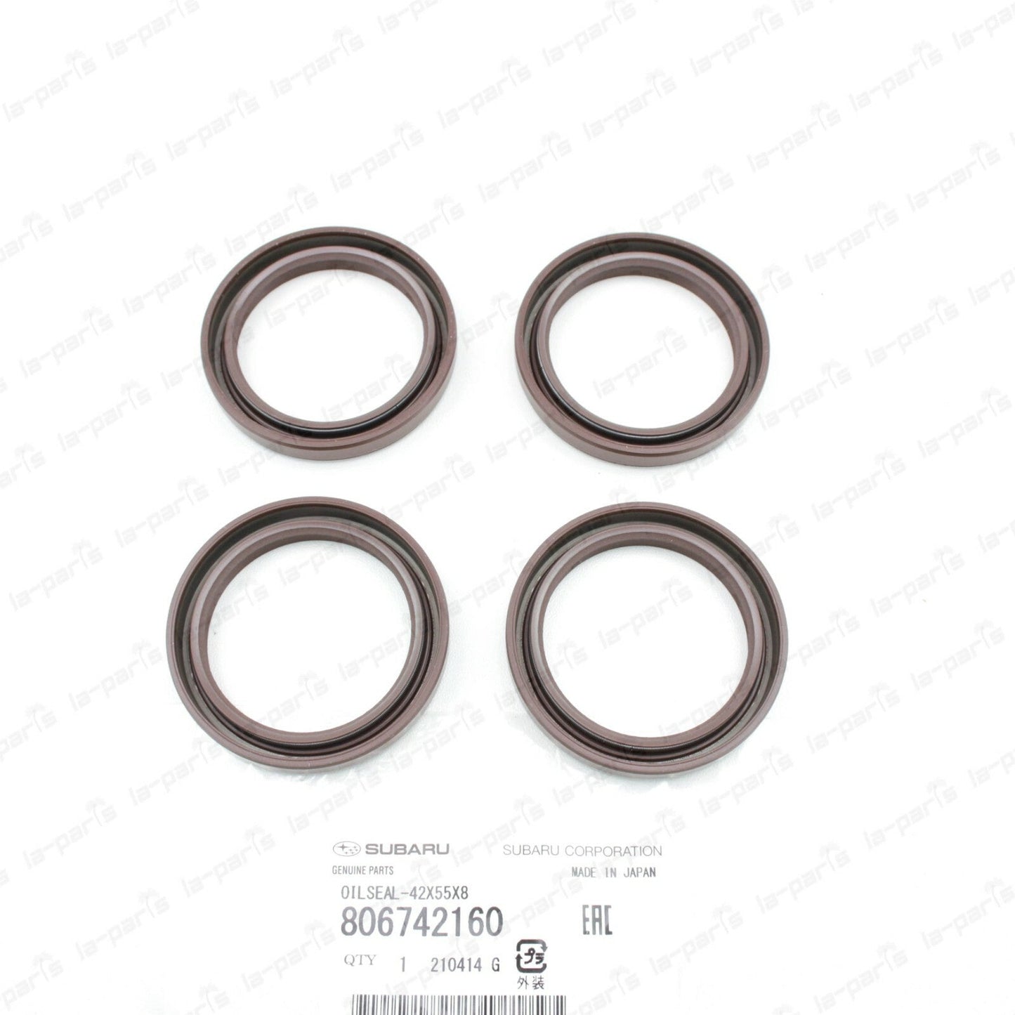 GENUINE SUBARU 2008-2017 WRX STI 2010-2017 LEGACY GT CAMSHAFT SEAL SET OF 4