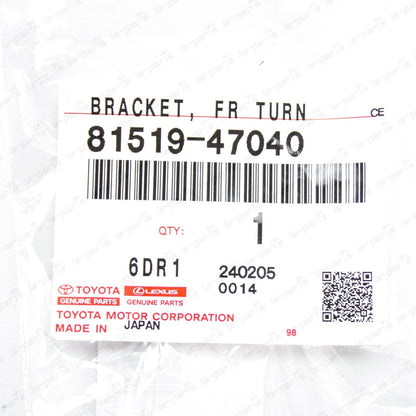 Genuine Toyota 11-15 Prius Passenger Side Front Turn Signal Bracket 81519-47040
