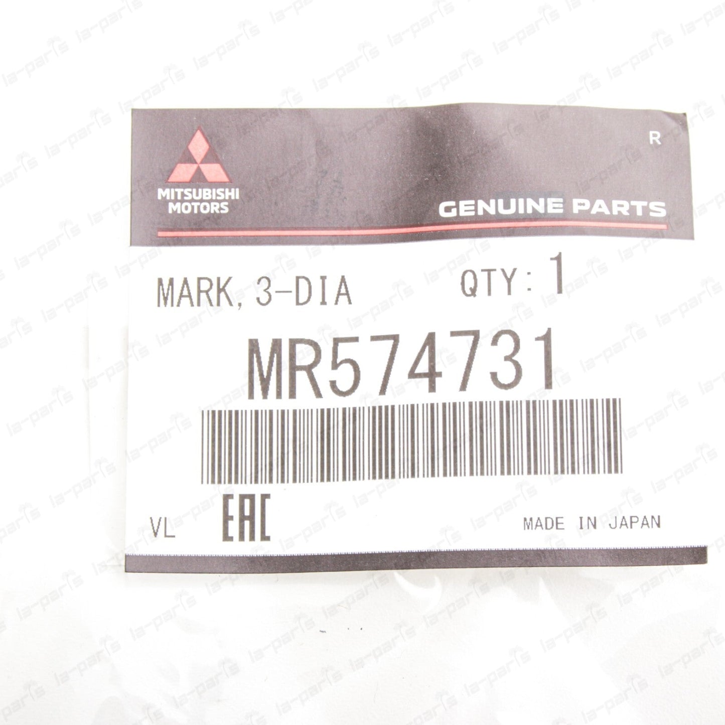 Genuine Mitsubishi Lancer Evolution 7 8 9 EVO CT9A Front Bumper Emblem MR574731