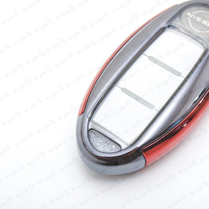 New Genune Nissan NISMO Intelligent Key Case Full Cover Chrome Red KWA10-60N10