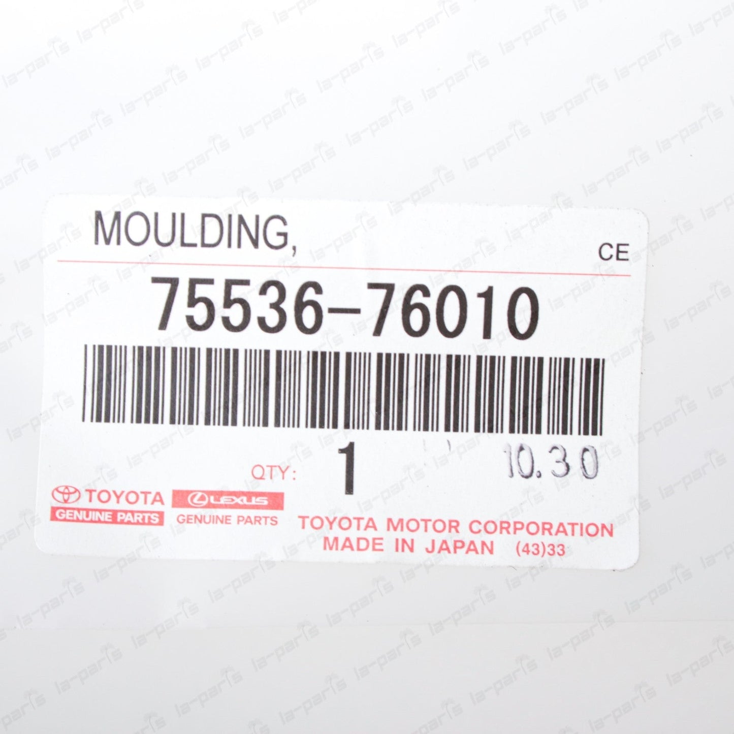 New Genuine Lexus 11-17 CT200h Front Outer Left & Right Windshield Moldings Set