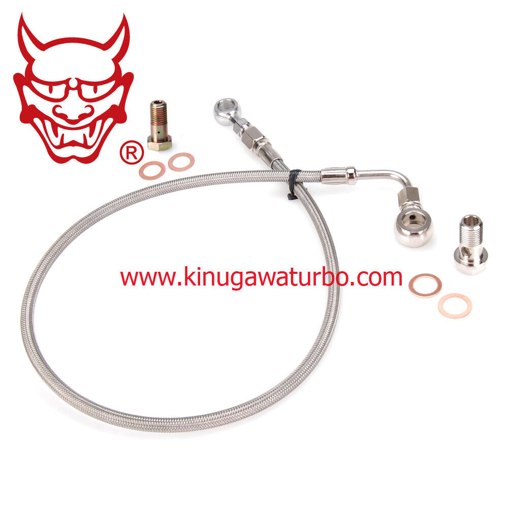 Turbo Oil Feed Line Kit Mitsubishi 4B11T Lancer EVO X 10 w/ Garrett G25 G30 G35