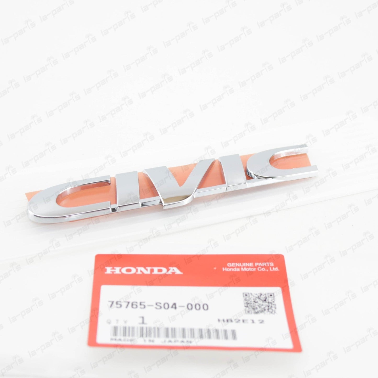 NEW GENUINE HONDA 96-00 CIVIC REAR CIVIC EMBLEM BADGE CHROME 75765-S04-000