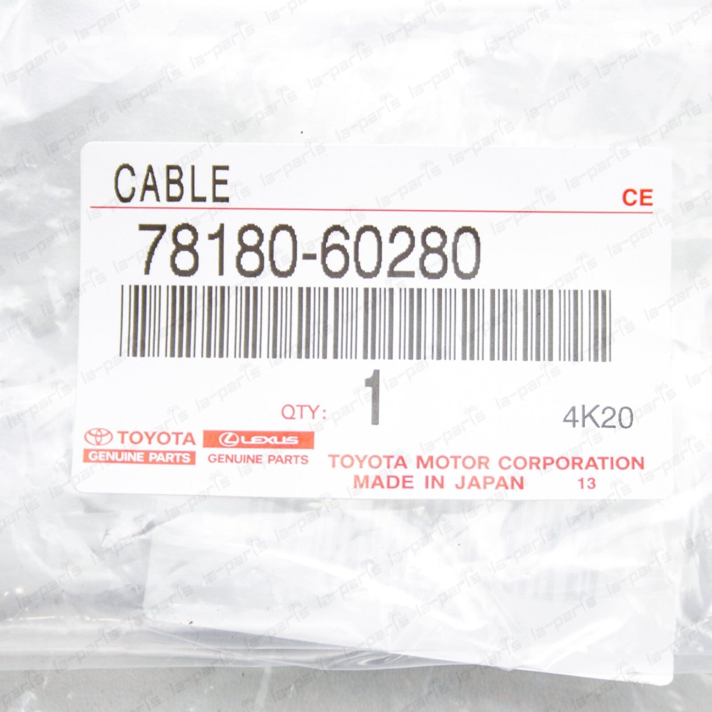 Genuine Toyota Land Cruiser FZJ80 LX450 Accelerator Control Cable 78180-60280