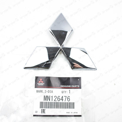 Genuine Mitsubishi 04-06 Lancer Galant Chrome Front Grille Logo Emblem MN126476