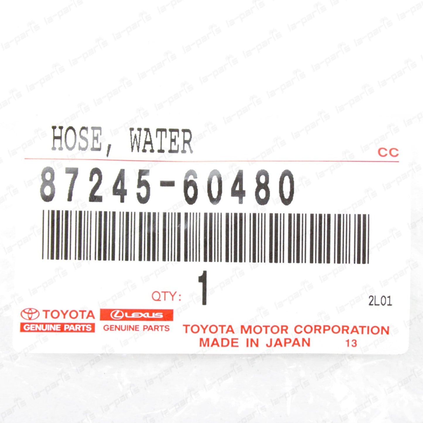 New Genuine Toyota Land Cruiser FZJ80 LX450 Inlet Heater Water Hose 87245-60480