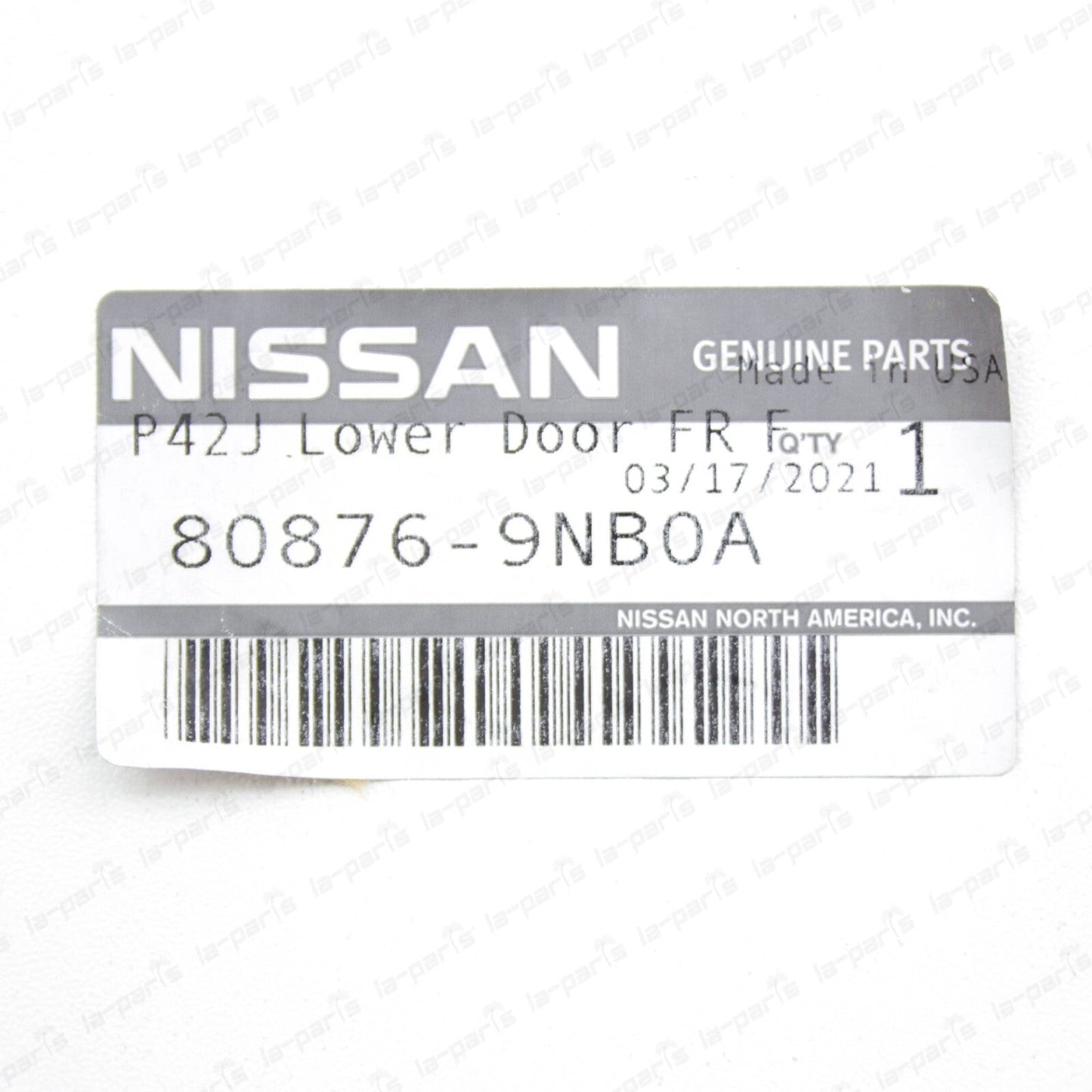 NEW GENUINE INFINITI 2016-2021 QX60 FRONT RIGHT SIDE DOOR MOULDING 80876-9NB0A