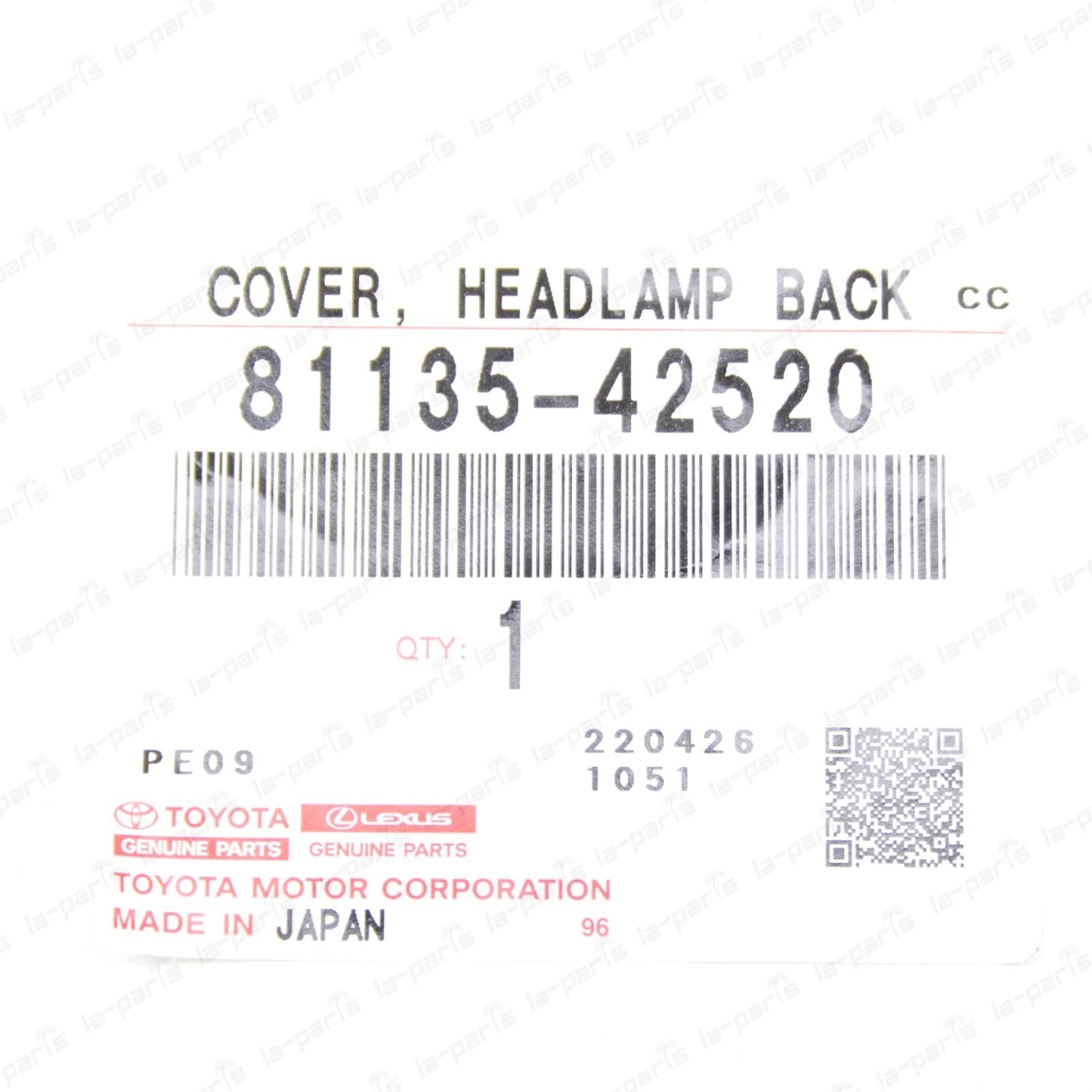 NEW GENUINE TOYOTA 2013-2015 RAV4 HEADLAMP HEADLIGHT BULB COVER CAP 81135-42520
