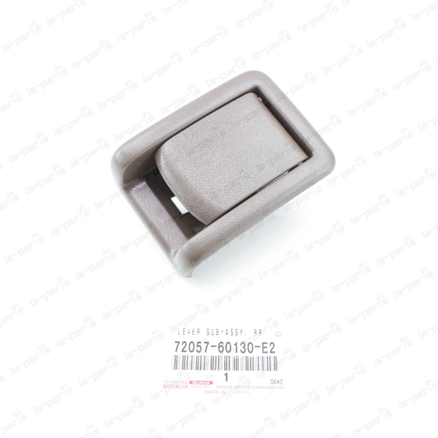GENUINE TOYOTA LEVER SUB-ASSY, REAR SEAT LOCK CONTROL RH/LH 72057-60130-E2 SEPIA