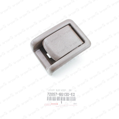 GENUINE TOYOTA LEVER SUB-ASSY, REAR SEAT LOCK CONTROL RH/LH 72057-60130-E2 SEPIA