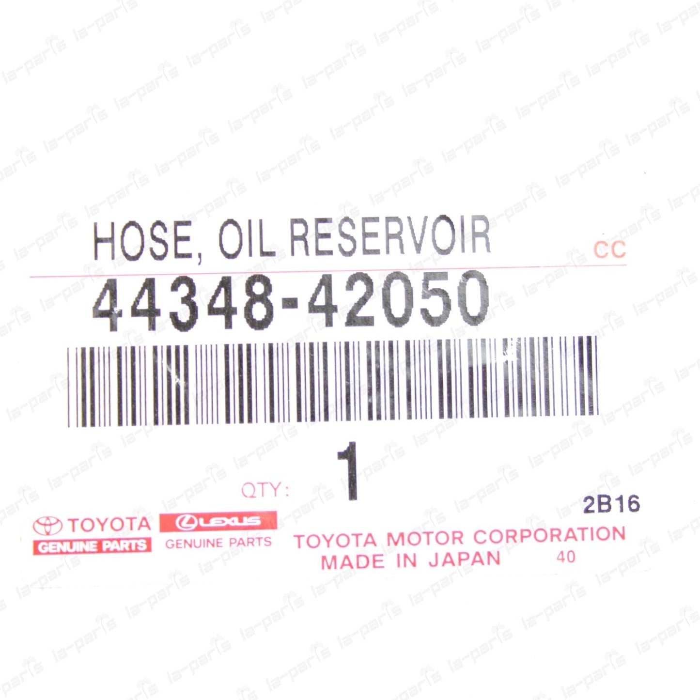 New Genuine Toyota 01-05 Rav4 Oil Reservoir Power Steering Hose 44348-42050