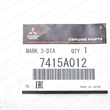 New Genuine Mitsubishi Lancer EVO 8 EVO 9 Rear Triple Diamond Emblem 7415A012