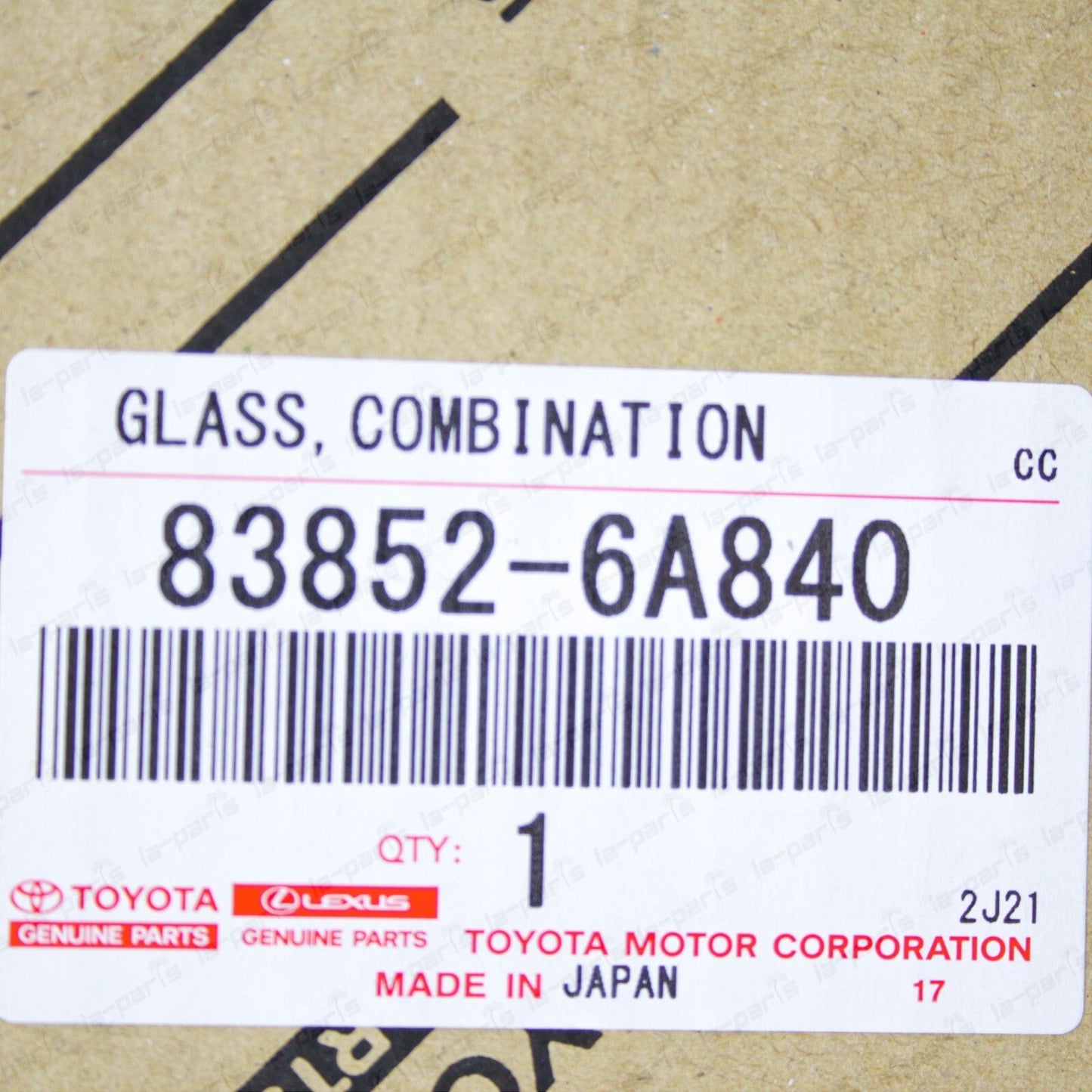 New Genuine OEM Toyota 98-03 Land Cruiser 100 Speedometer Glass 83852-6A840
