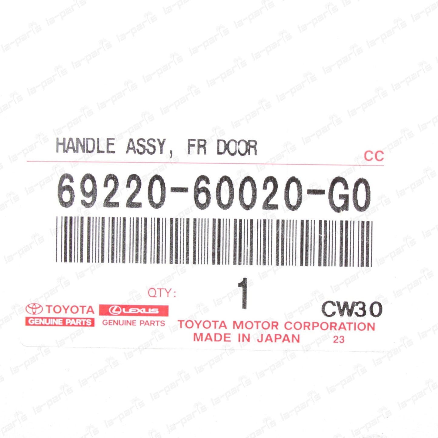 Genuine Toyota LC 80 LX450 FJ80 Driver Door Handle Front Outside 69220-60020-G0