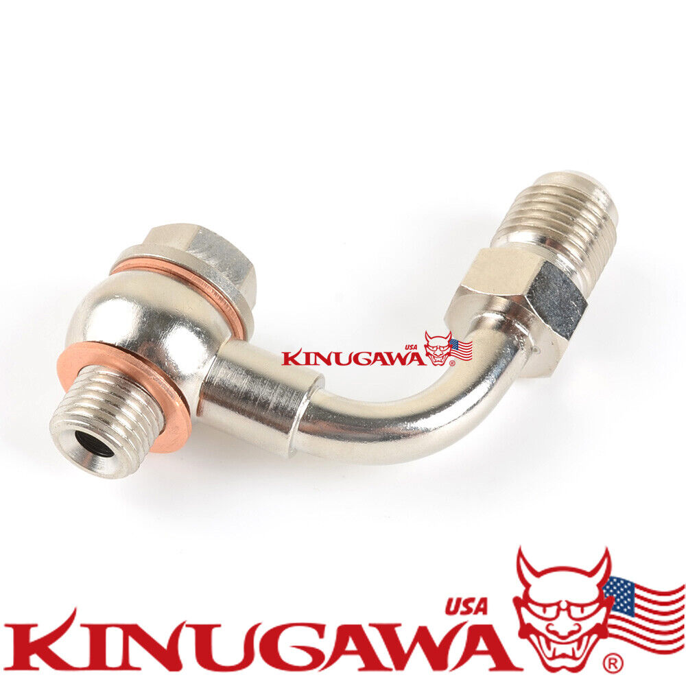 Turbo Banjo Adapter Fitting -6AN 6AN to M18 18mm 90 Deg