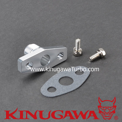 Billet Alumimum Turbo Oil Return Flange -8 AN KKK K03 K04 Hitachi HT12