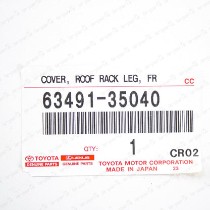 Genuine OEM Toyota 10-22 4Runner Silver Front Right Roof Rack Cover 63491-35040