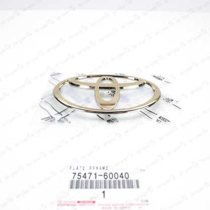 New Genuine OEM Toyota Land Cruiser J100 Rear GOLD Logo Emblem  75471-60040
