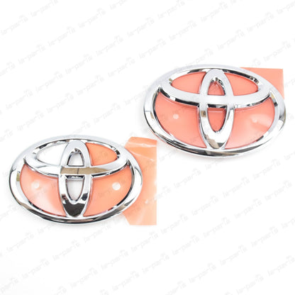 GENUINE TOYOTA 13-16 GT FT 86 SCION FR-S FRS FRONT & REAR CHROME EMBLEM BADGES
