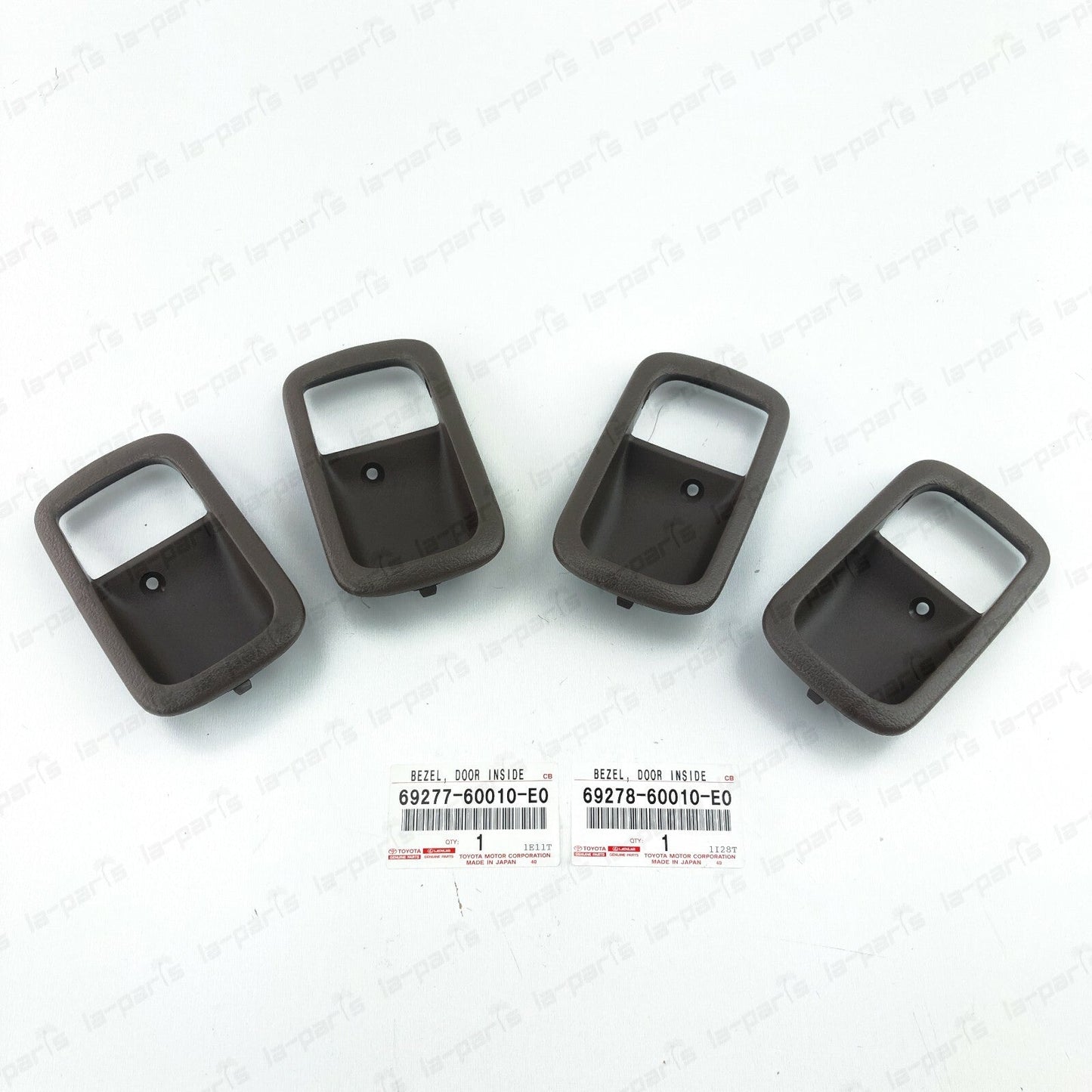NEW GENUINE TOYOTA LC 80 LEXUS LX450 OAK INNER DOOR HANDLE BEZEL FRONT REAR SET