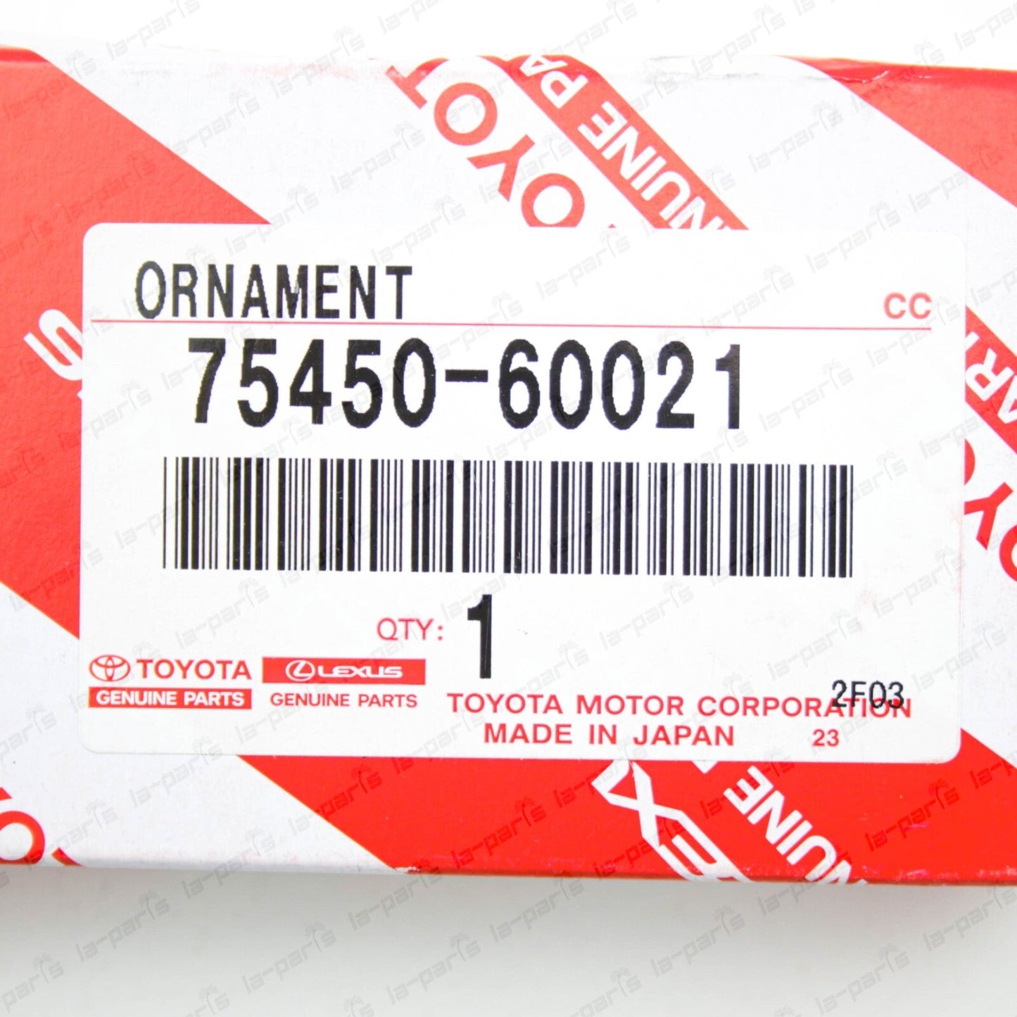 NEW GENUINE TOYOTA 69-76 LAND CRUISER FJ40 REAR LEFT QUARTER EMBLEM 75450-60021