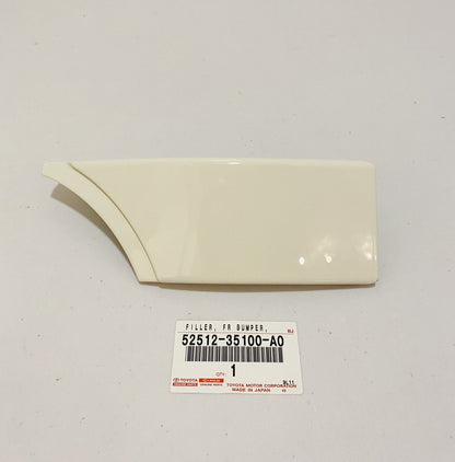 New Genuine Toyota FJ Cruiser 07-14 WHITE Front RH Bumper Filler 52512-35100-A0