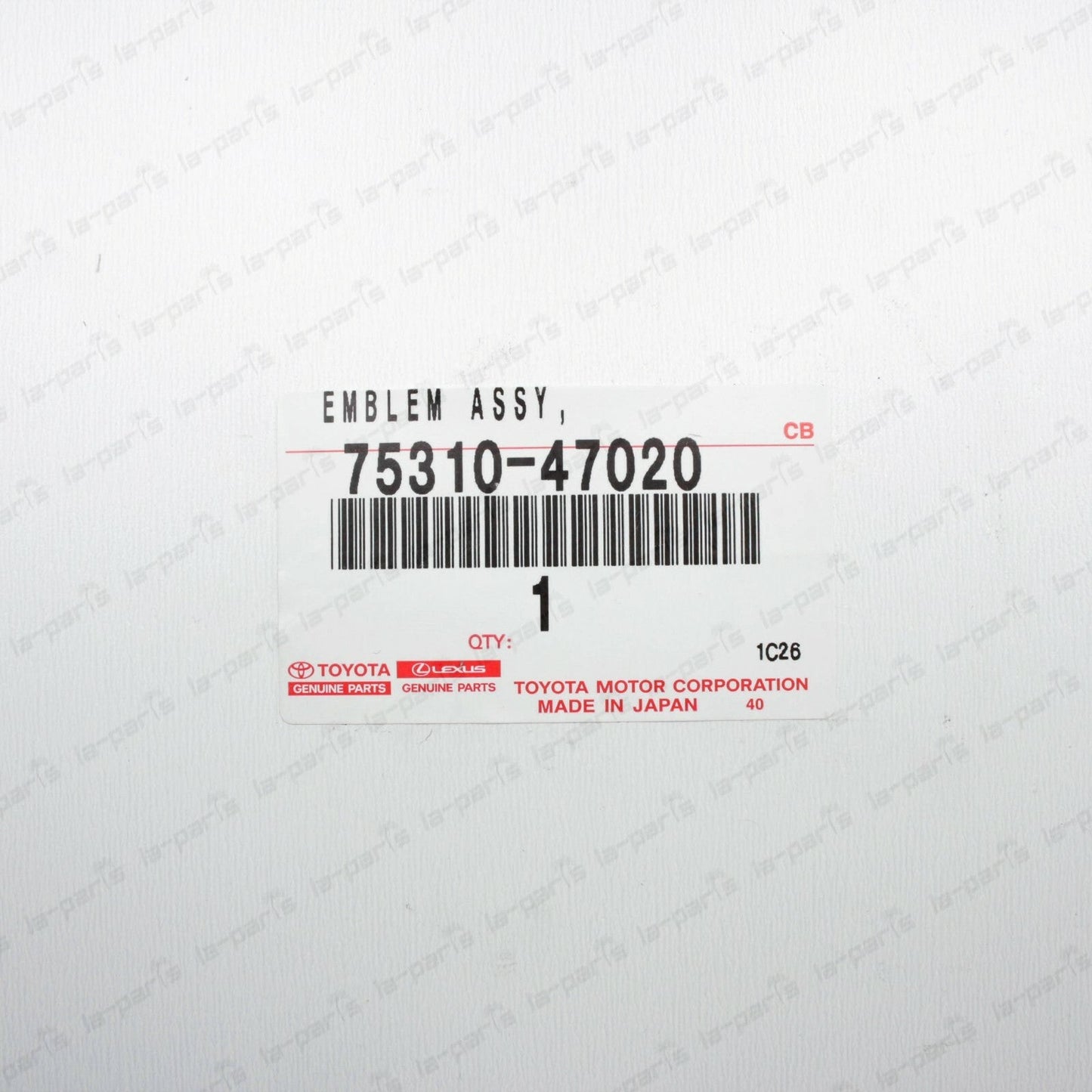 NEW GENUINE TOYOTA 10-15 PRIUS 12-17 PRIUS V REAR LOGO BADGE EMBLEM 75310-47020