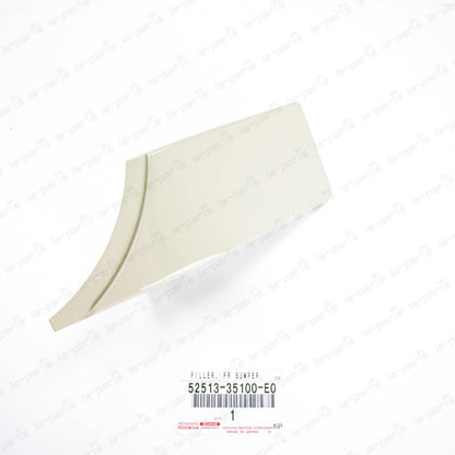 New Genuine Toyota FJ Cruiser Beige Front Driver Bumper Filler 52513-35100-E0