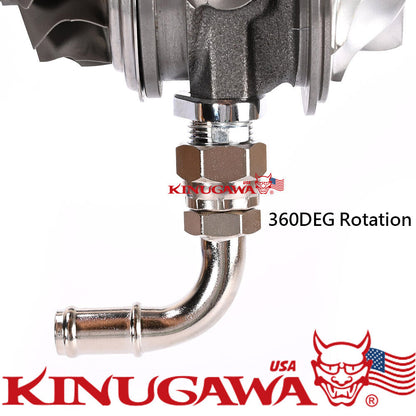 Turbo Oil Return Drain Pipe Kit For Garrett GT25 GT28 GT30 GT35 90Deg 19mm 3/4"