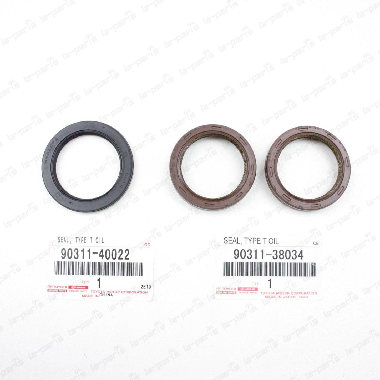 GENUINE FOR TOYOTA CAMRY AVALON ES 300 RX300 FRONT 3L CAM AND CRANK SEALS SET