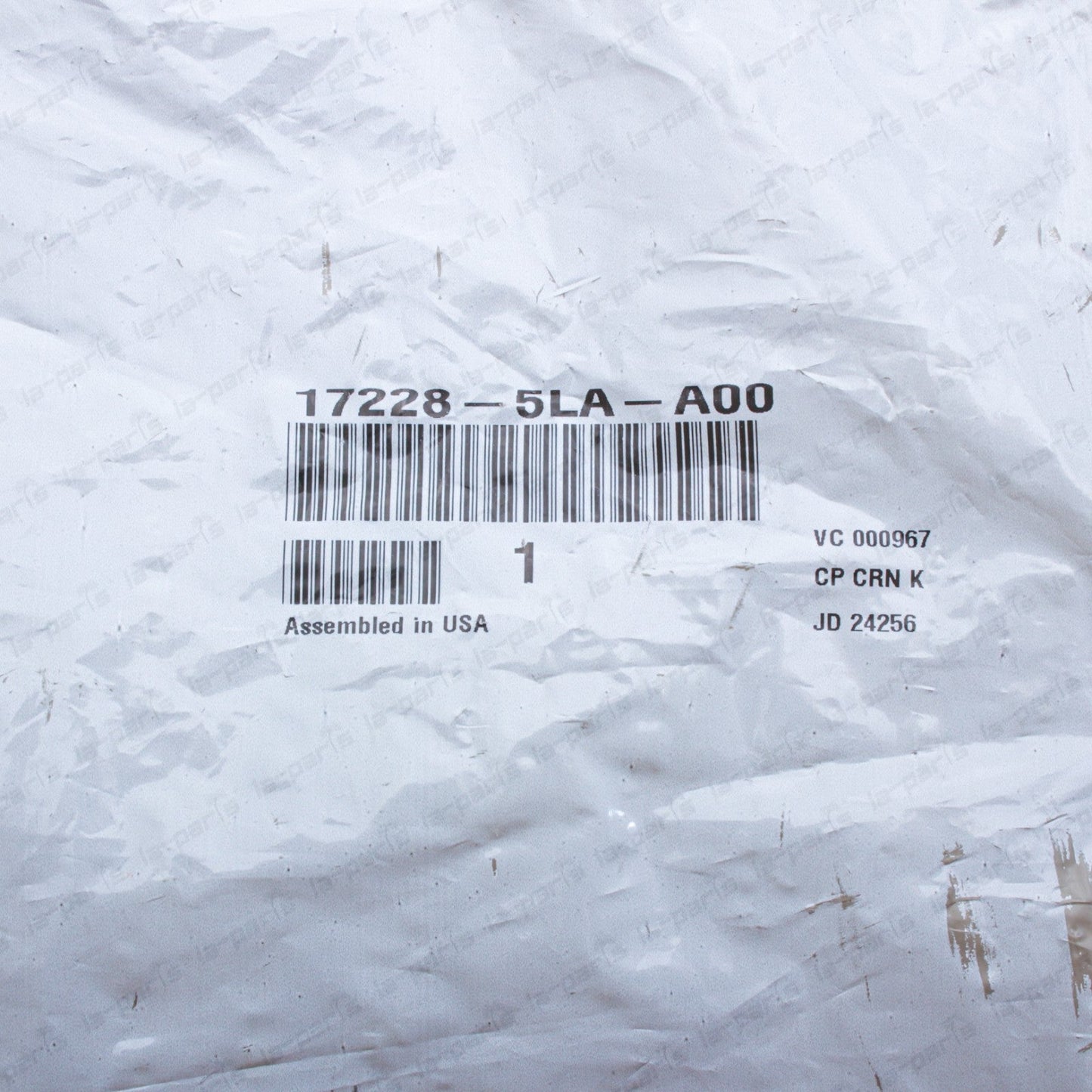 New Genuine OEM Honda 2015-2016 CR-V 2.4L Air Cleaner Intake Tube 17228-5LA-A00