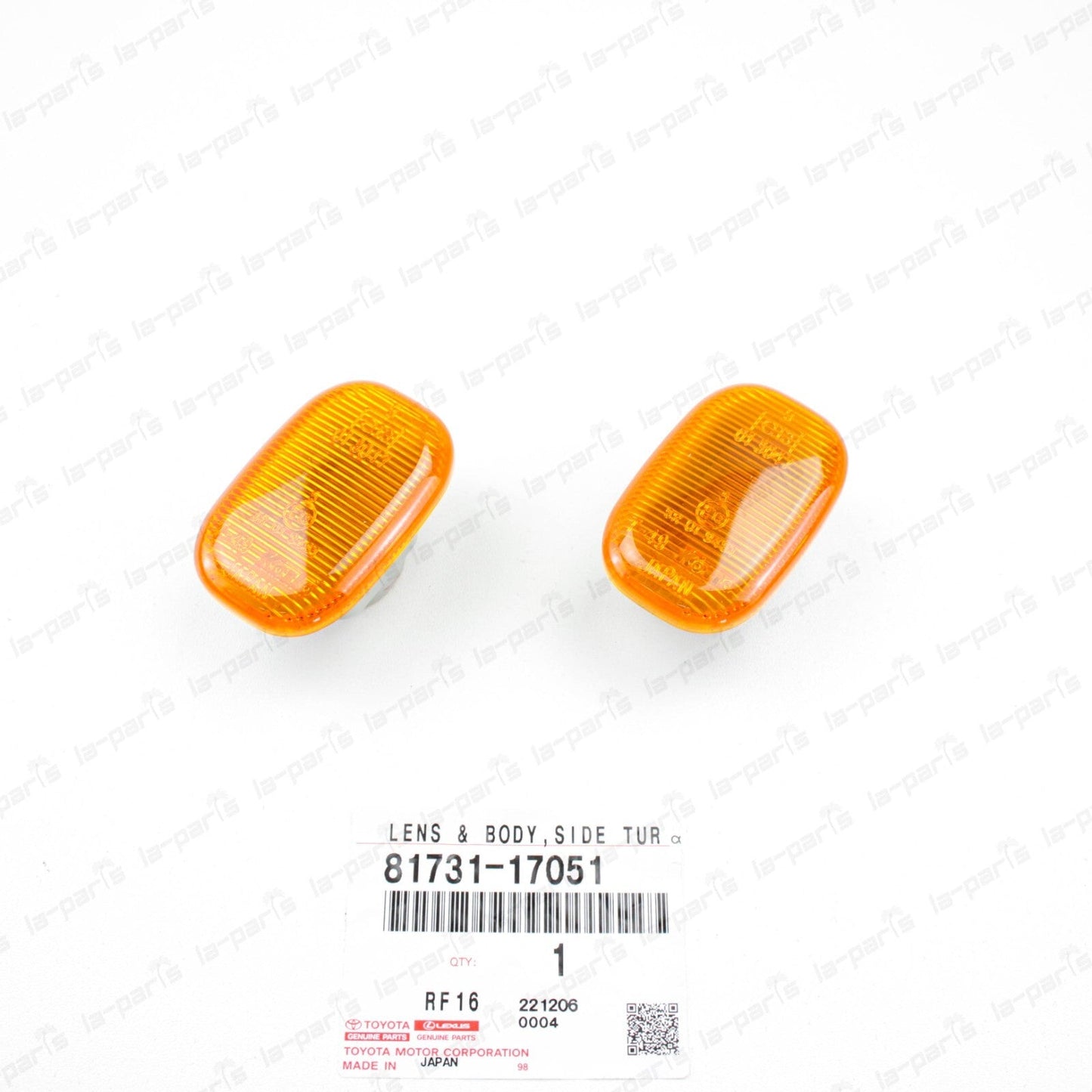 Genuine Toyota MR2 Supra Celica Amber Sidemarker Signal Lamps 81731-17051 2 PCS