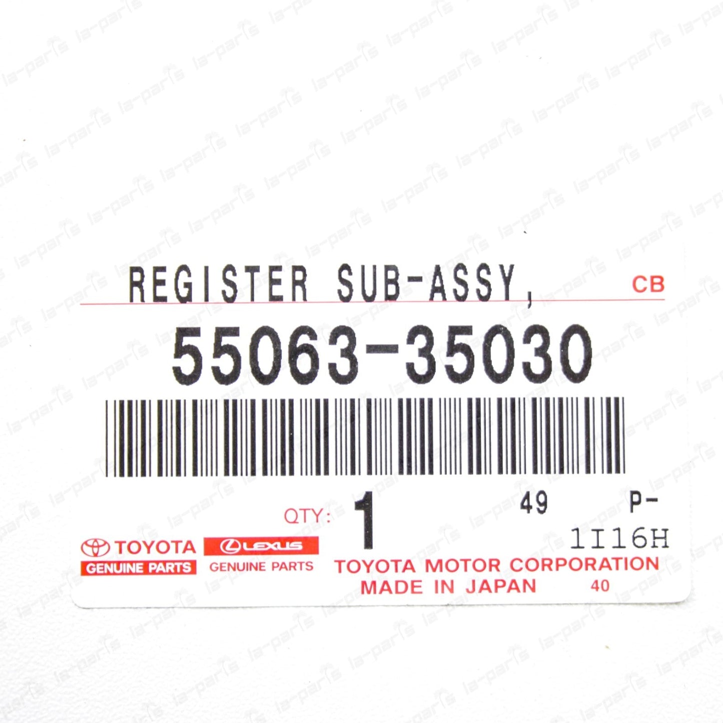 New Genuine 1996-2002 4Runner Center Dash Air Vent 55063-35030 Set Of 2