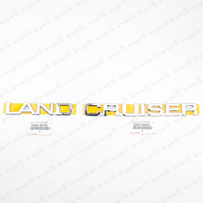 NEW GENUINE FOR TOYOTA  LAND CRUISER J100 98-03 REAR EMBLEMS BADGE SET