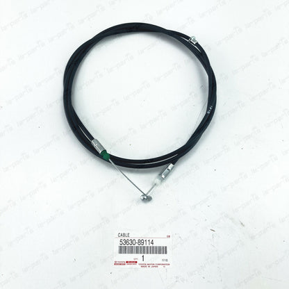 NEW GENUINE TOYOTA 89-95 4RUNNER PICK UP HOOD LOCK RELEASE CABLE 53630-89114