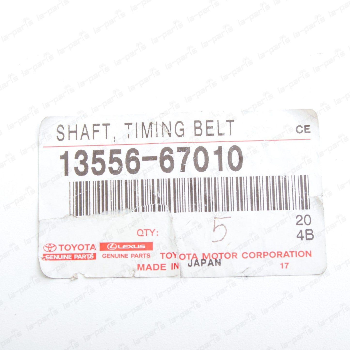 New Genuine Toyota Hilux Land Cruiser 1KZTE Timing Belt Idler Shaft 13556-67010