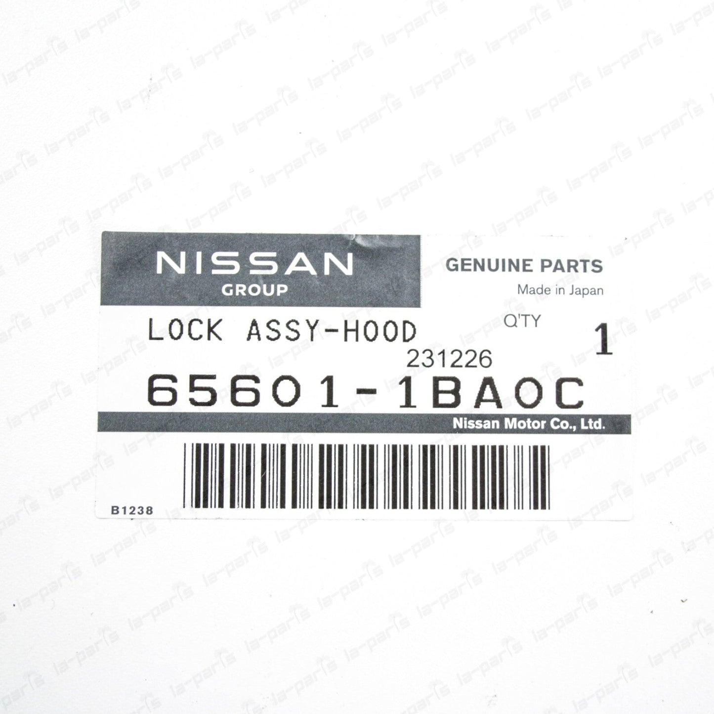 New Genuine OEM Nissan Infiniti Passenger Side Hood Lock Latch Assy 65601-1BA0C