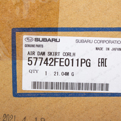 New Genuine Subaru Impreza 03-05 WRX STi Blue Front Bumper Driver Air Dam Skirt