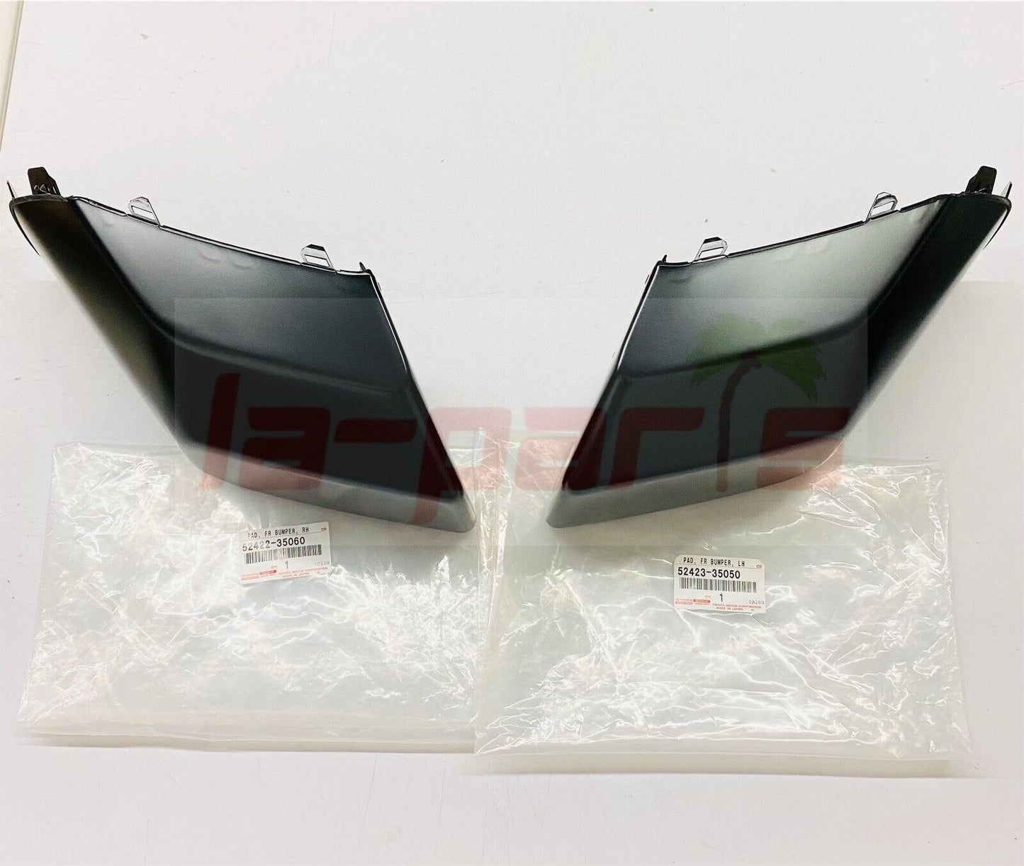 Genuine For Toyota Fj Cruiser 2007-2014 Black Front Left & Right Bumper Pad Set
