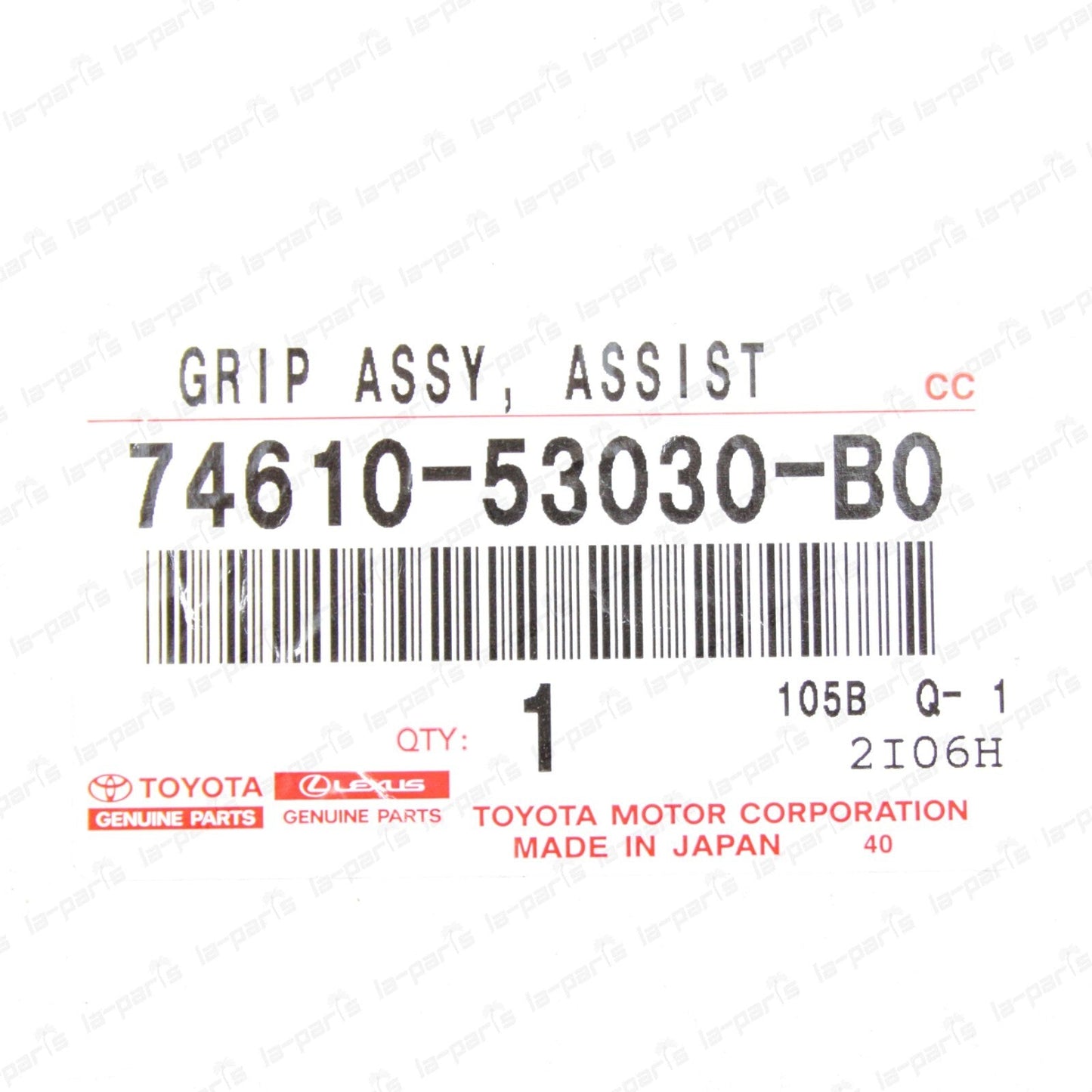 NEW GENUINE LEXUS RX350 IS250 ES GRIP HANDLE STRAP ASSIST GRAY 74610-53030-B0