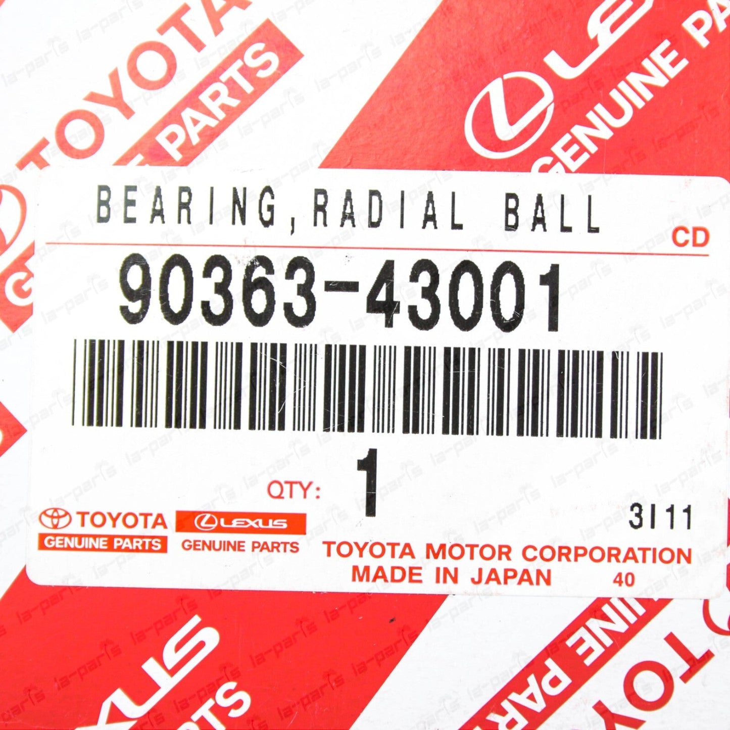Genuine Toyota 4Runner Tacoma FJ Gx470 LX Front Axle Shaft Bearing 90363-43001